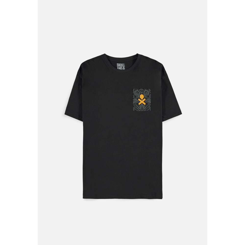 Skull And Bones - Pirate Captain Heren T-shirt - Zwart